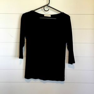 Zara black boatneck top